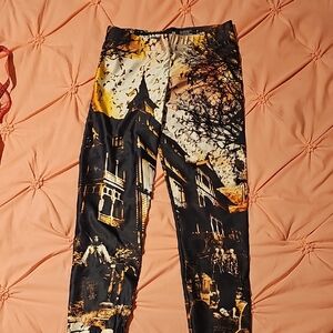Blackmilk Haunted House Leggings, M